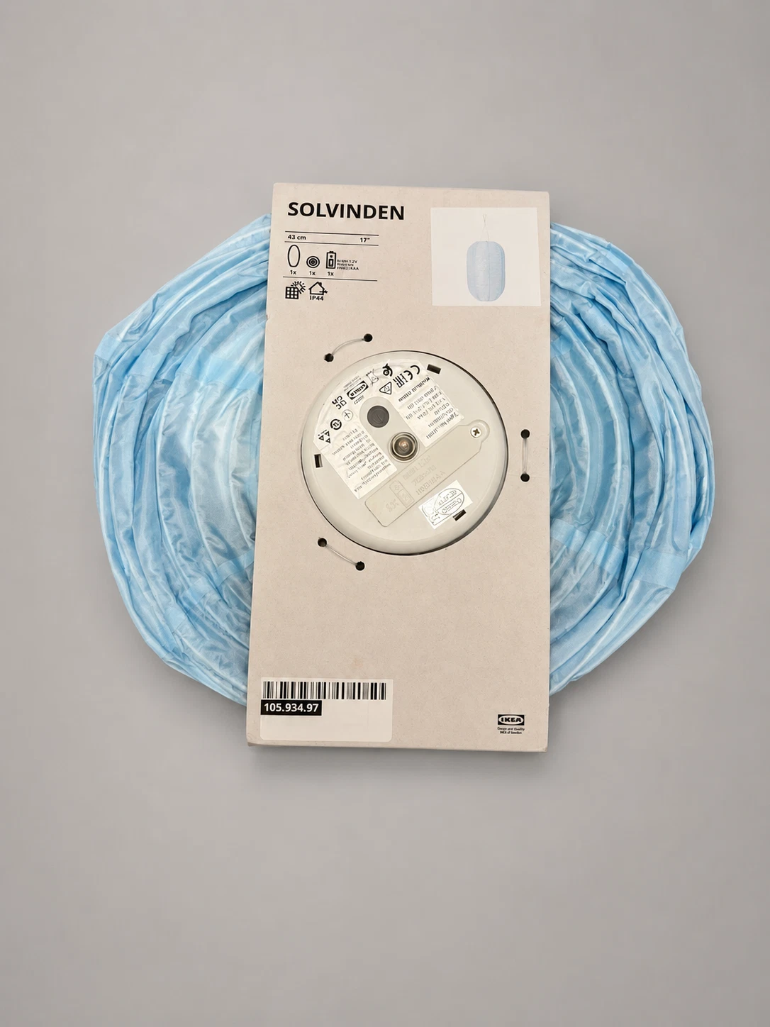 IKEA SOLVINDEN — lampada LED a sospensione solare