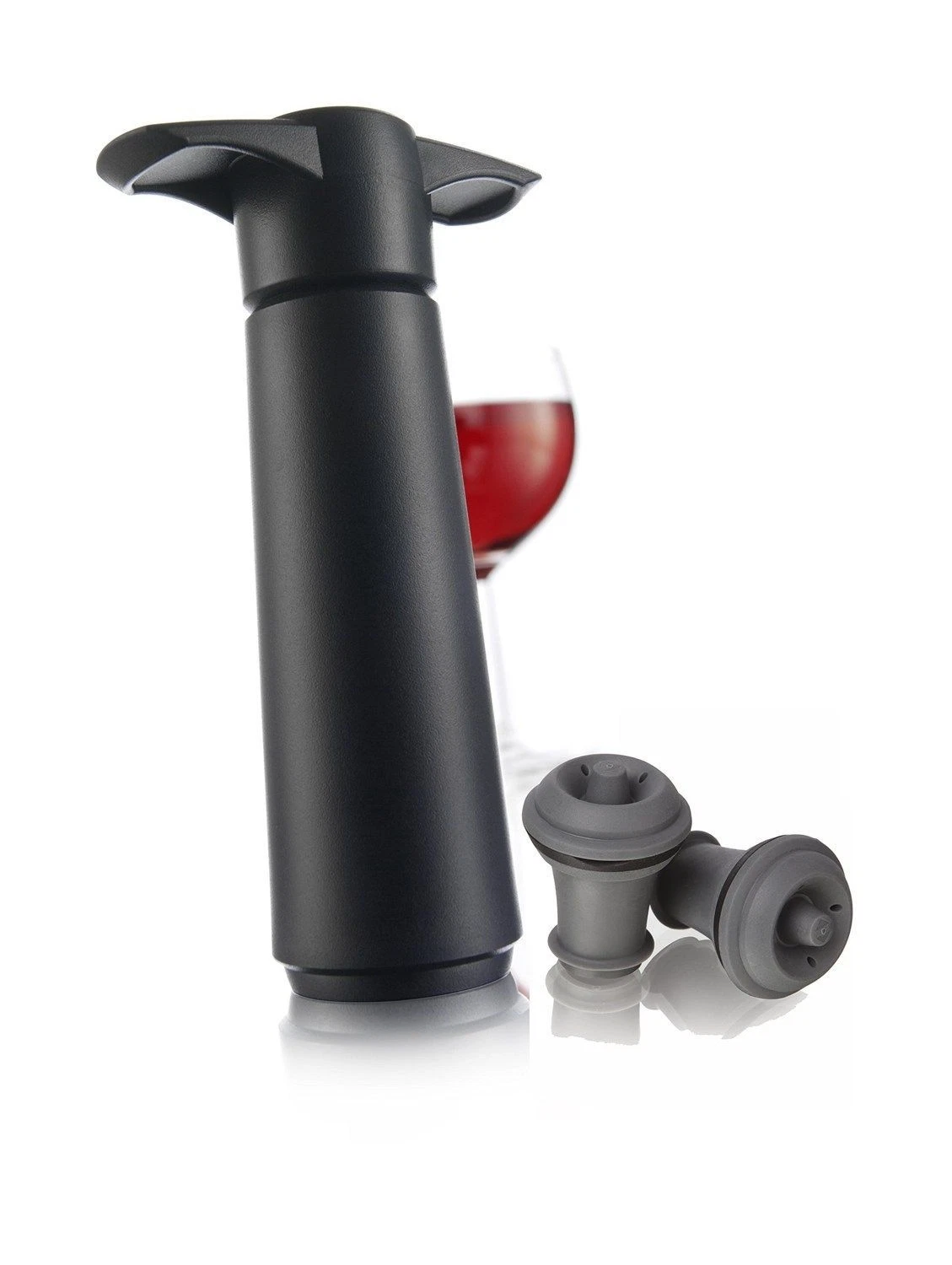 Vacu Vin — pompa sottovuoto per vino con 2 tappi