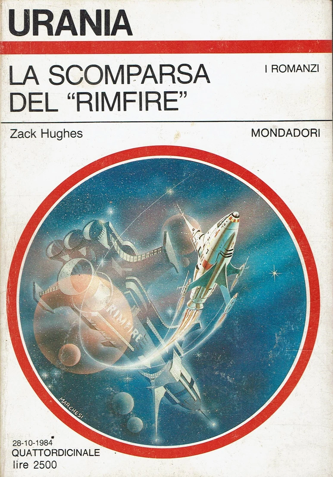 La scomparsa del Rimfire · Zack Hughes, Urania 982
