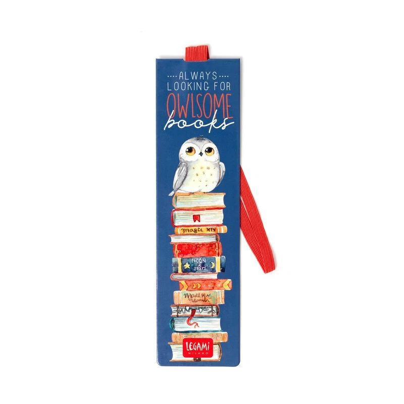 Legami Owl — segnalibro con elastico