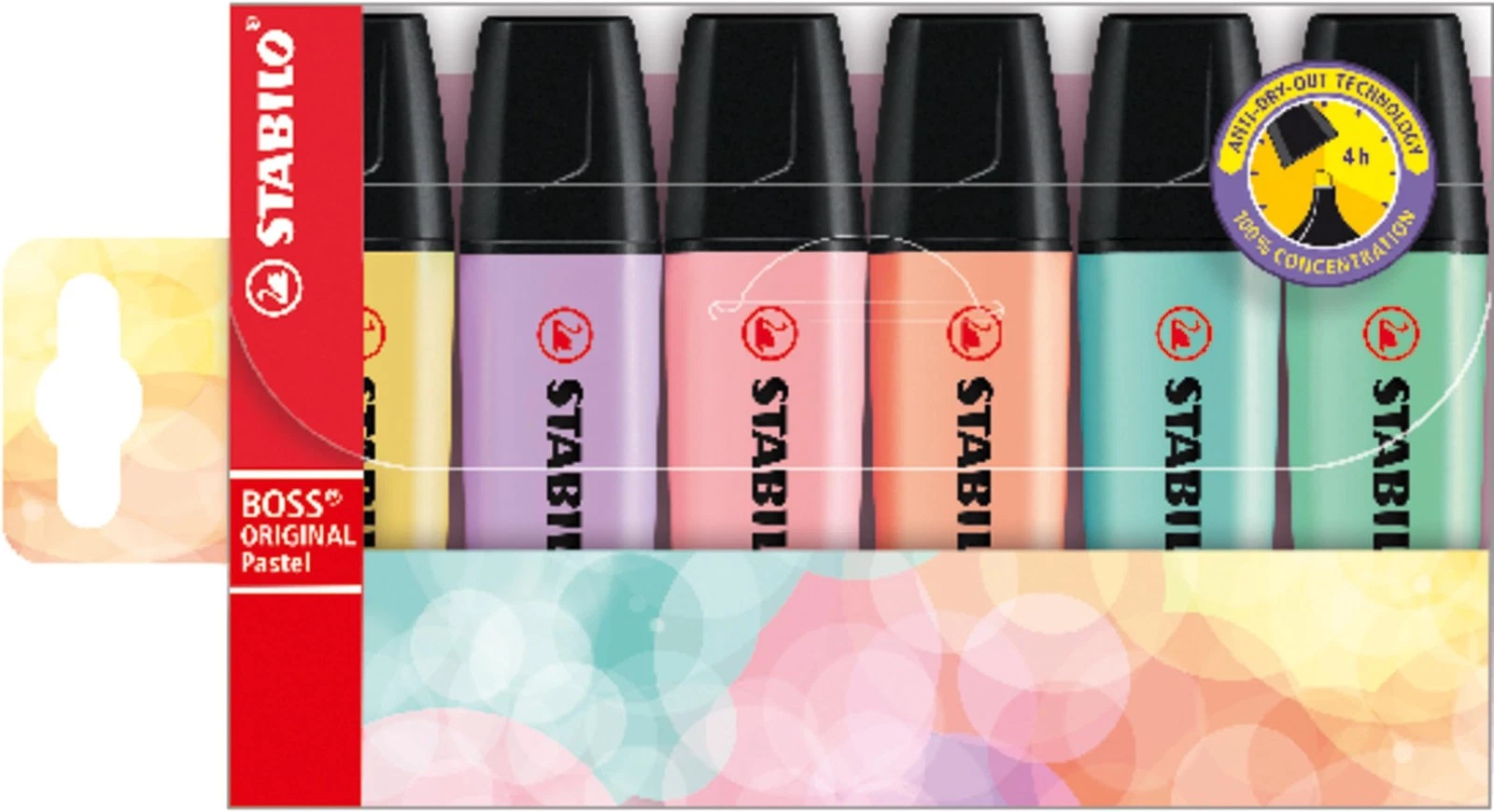 Stabilo Boss Original Pastel — astuccio da 6 evidenziatori