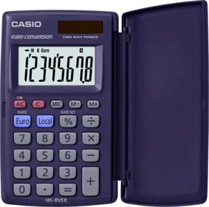 Casio HS-8VER · calcolatrice da scrivania blu, 8 cifre