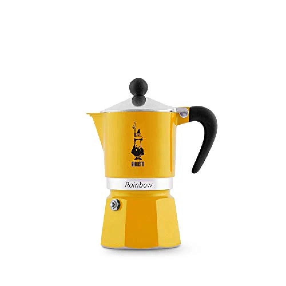 Bialetti Rainbow — moka gialla da 3 tazze