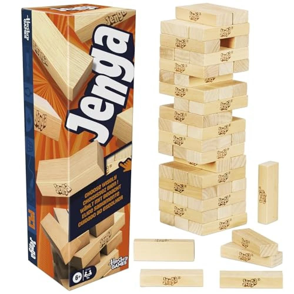 Hasbro Jenga — con dado digitale