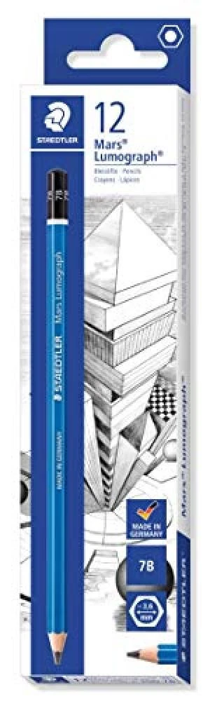 STAEDTLER Mars Lumograph 7B — confezione da 12 matite