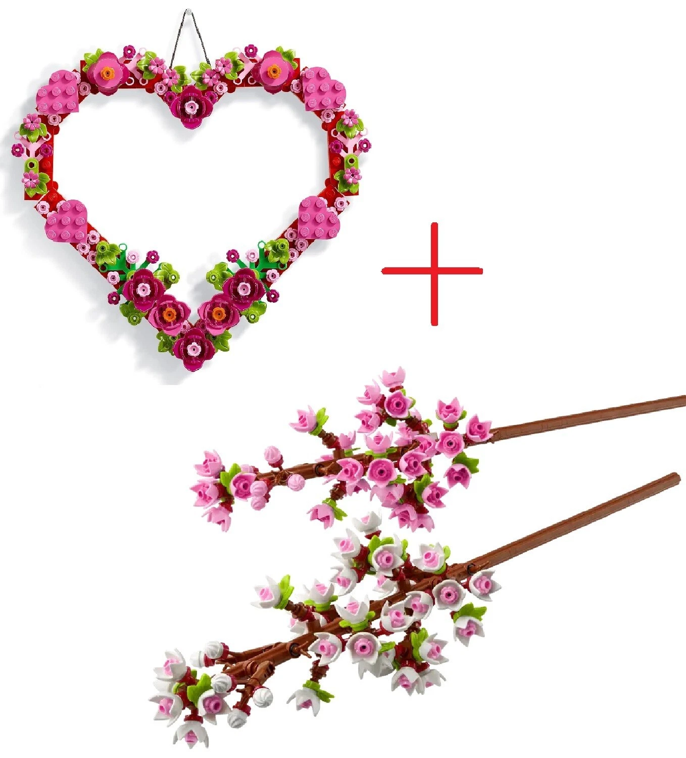 LEGO Cuore 40638 e Fiori di Ciliegio 40725 — set con scatole danneggiate