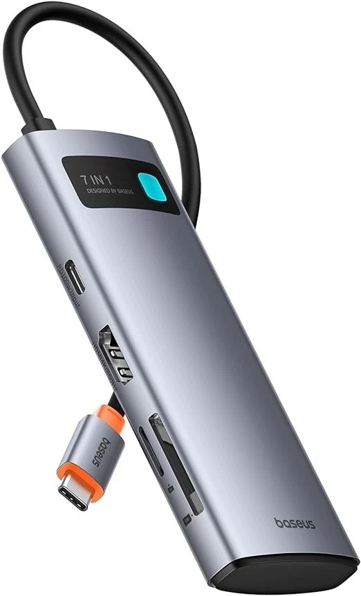 Baseus — hub USB-C 7 in 1 con HDMI e alimentazione PD