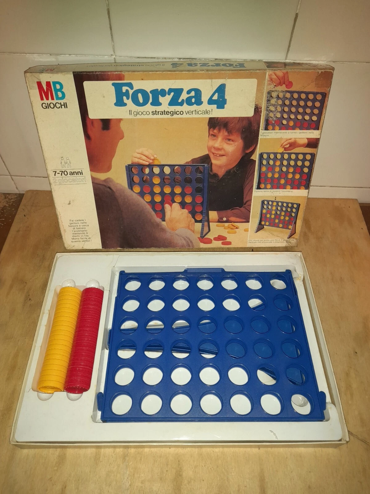 Forza 4 MB 1978 — gioco da tavolo vintage