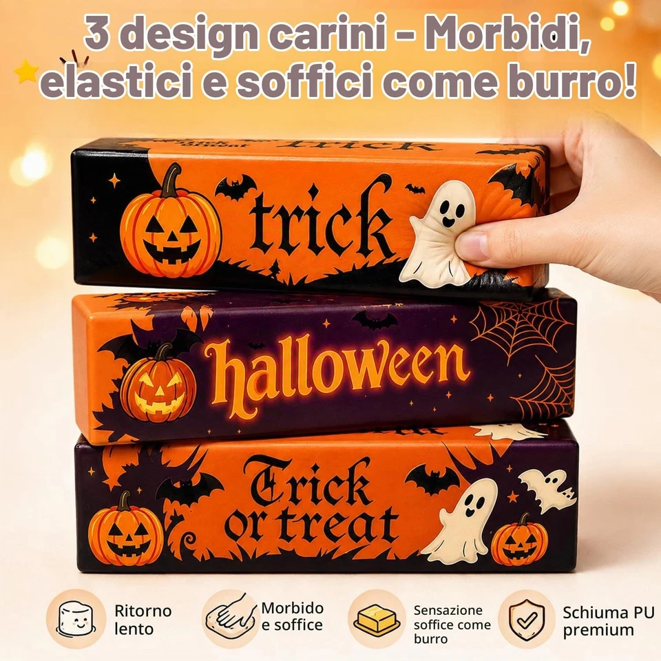 I tre disegni del set Halloween mostrati nella foto dell’inserzione