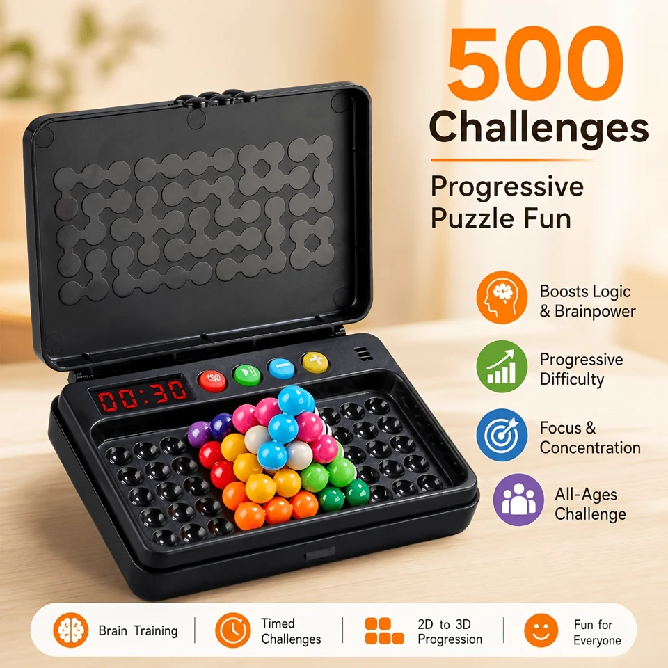 Puzzle 3D con timer e 500 livelli